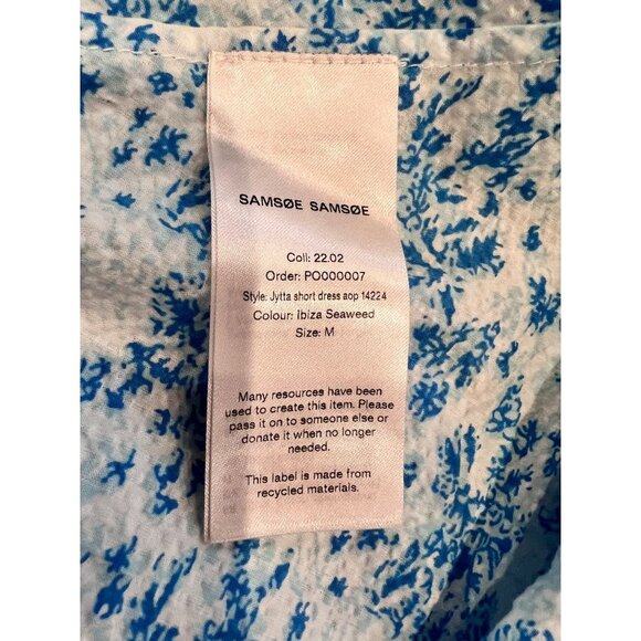 SAMSØE SAMSØE ‘JYTTA’ DRESS WITH FLORAL MOTIFS SIZE M - Picture 8 of 8